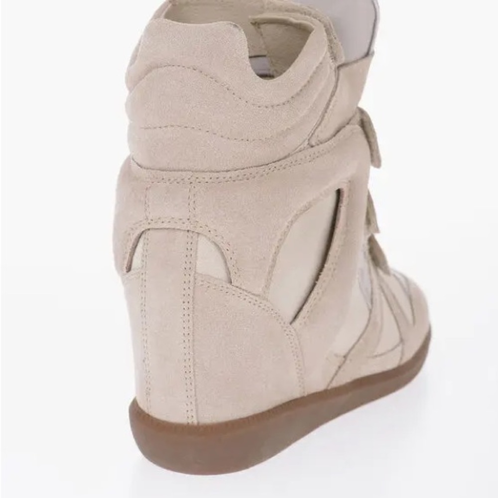 Isabel Marant Bekett Leather Sneaker Wedges - Picture 4 of 16
